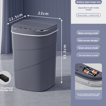 Smart Sensor Trash Can Automatic Lid Large Capacity Kitchen Bathroom