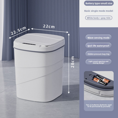 Smart Sensor Trash Can Automatic Lid Large Capacity Kitchen Bathroom