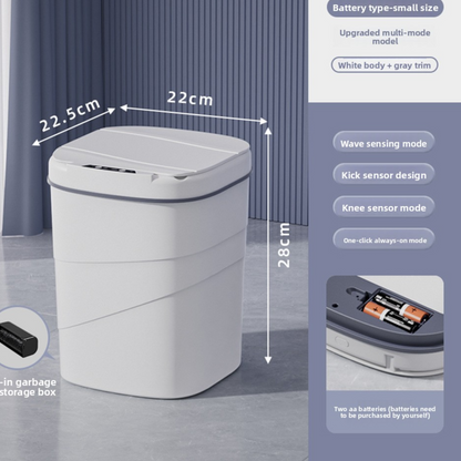 Smart Sensor Trash Can Automatic Lid Large Capacity Kitchen Bathroom