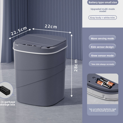 Smart Sensor Trash Can Automatic Lid Large Capacity Kitchen Bathroom