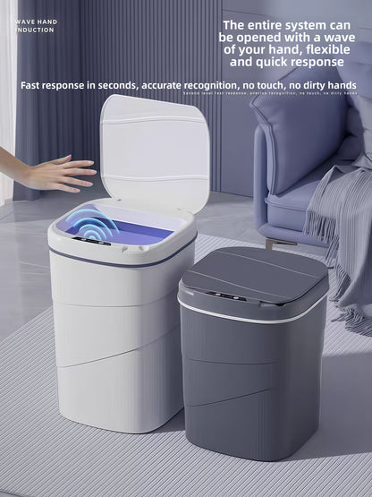 Smart Sensor Trash Can Automatic Lid Large Capacity Kitchen Bathroom