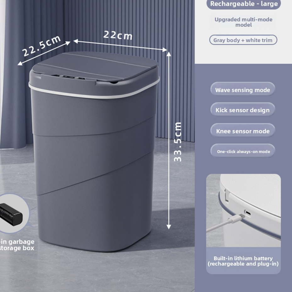 SensaFlow® Smart Sensor Trash Can Automatic Lid